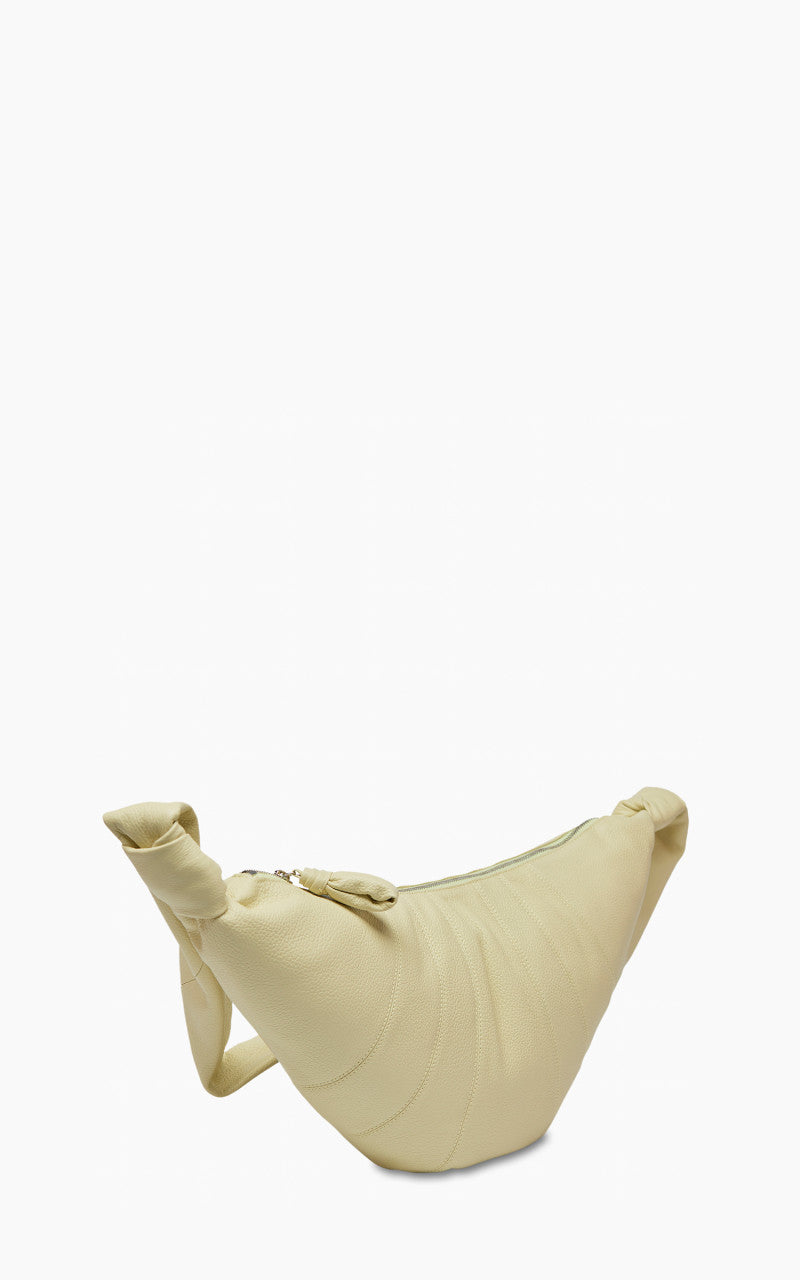 Lemaire Medium Croissant Bag Grained Leather Dusty Yellow