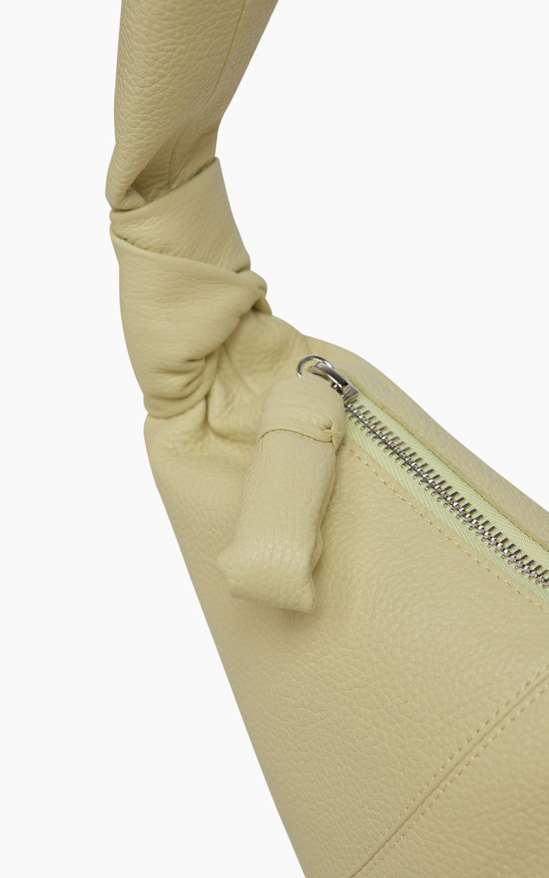 Lemaire Medium Croissant Bag Grained Leather Dusty Yellow
