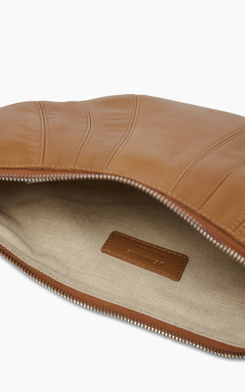 Lemaire Small Croissant Bag Nappa Leather Sugar Brown