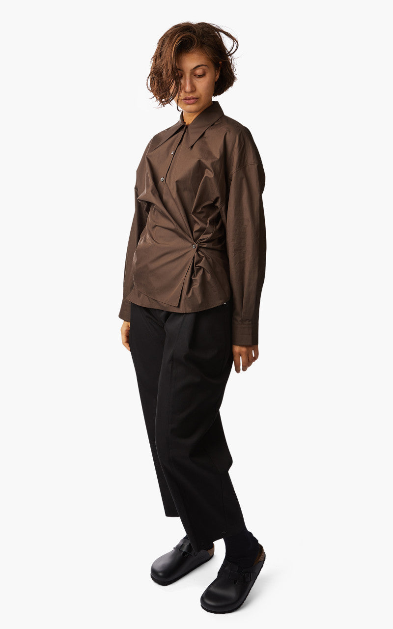 Lemaire Twisted Shirt Dry Silk Cacao