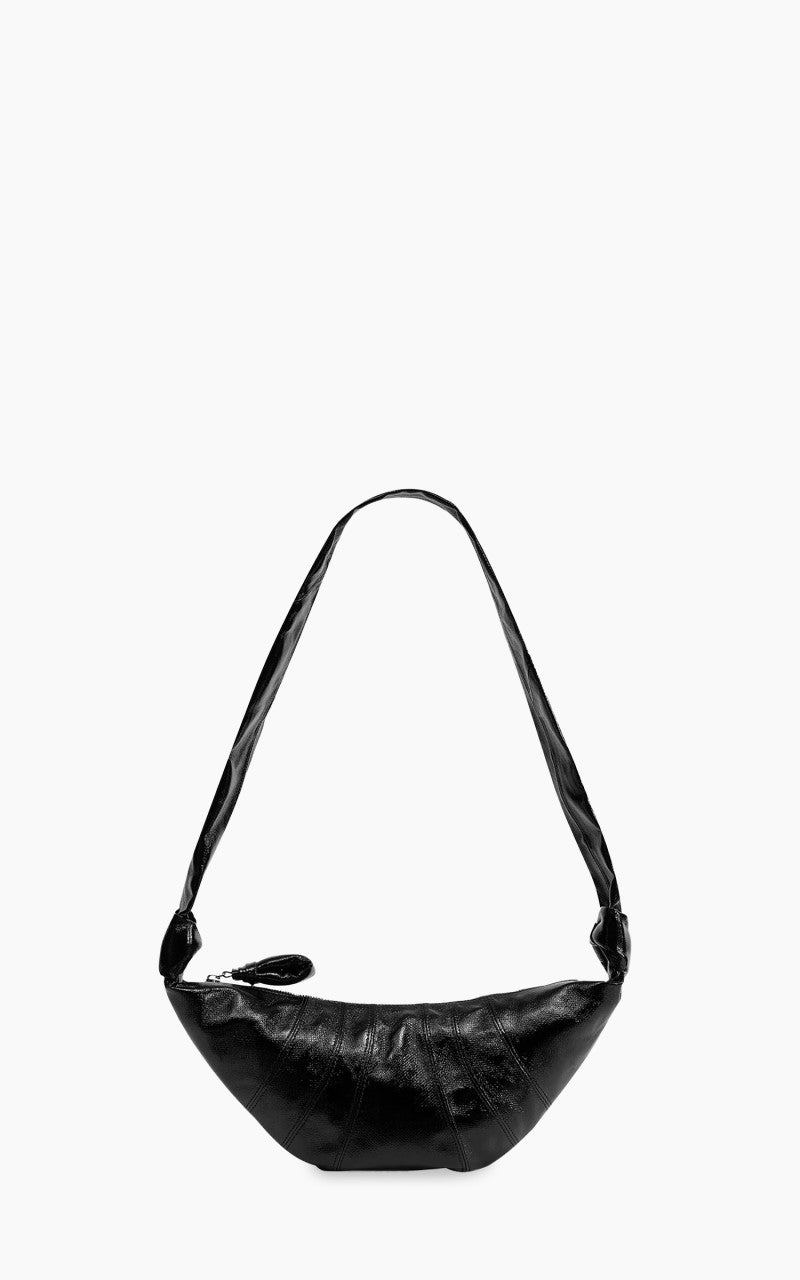 Lemaire Small Croissant Bag Coated Cotton Black