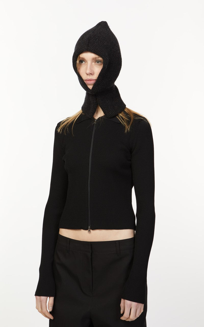 Leuchtfeuer-Strickwaren Balaclava Knit Wool Anthracite