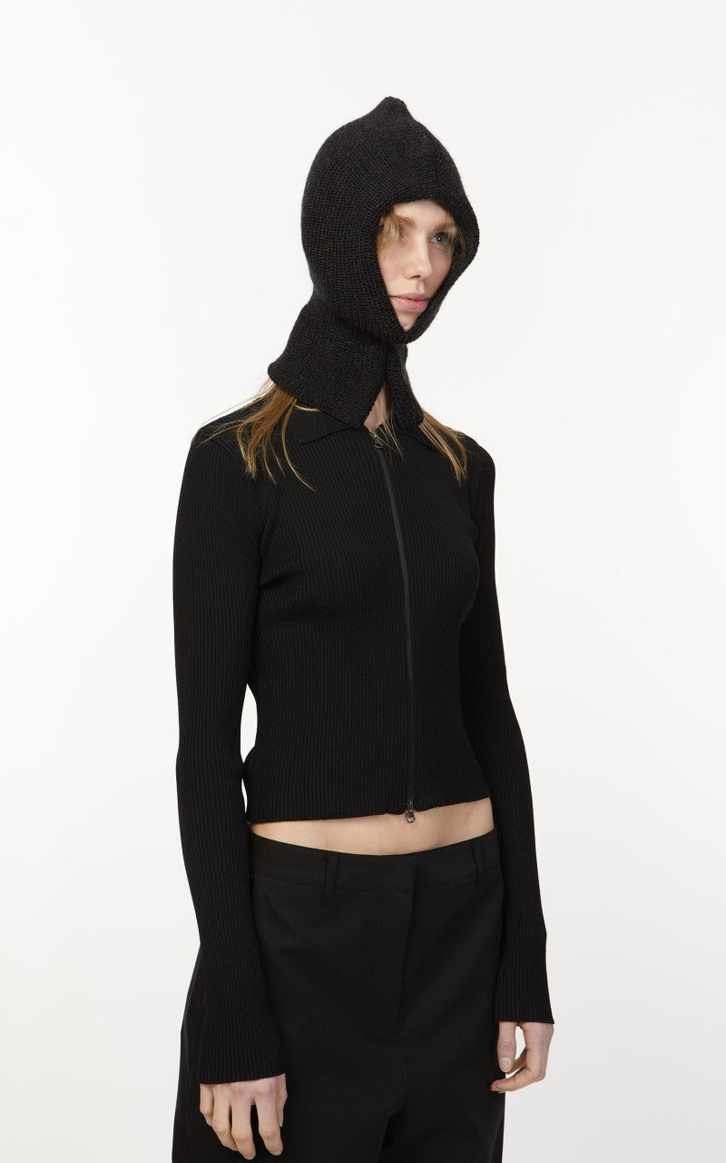 Leuchtfeuer-Strickwaren Balaclava Knit Wool Anthracite