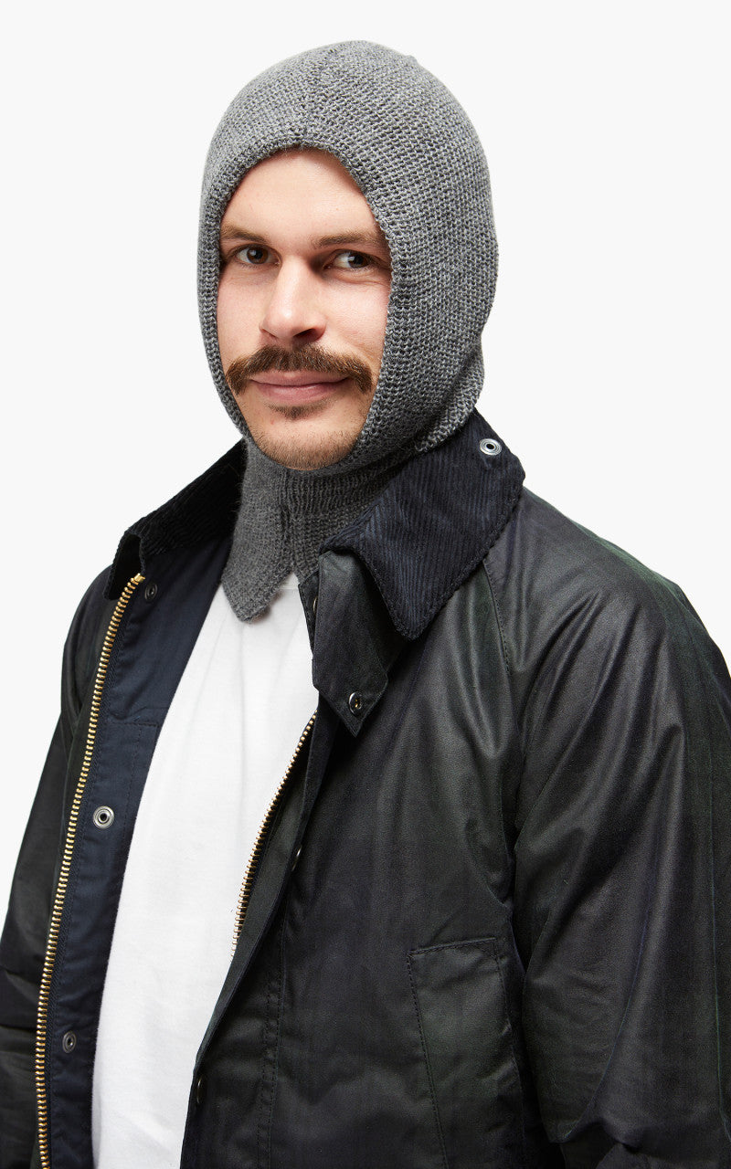 Leuchtfeuer-Strickwaren Balaclava Knit Wool Grey