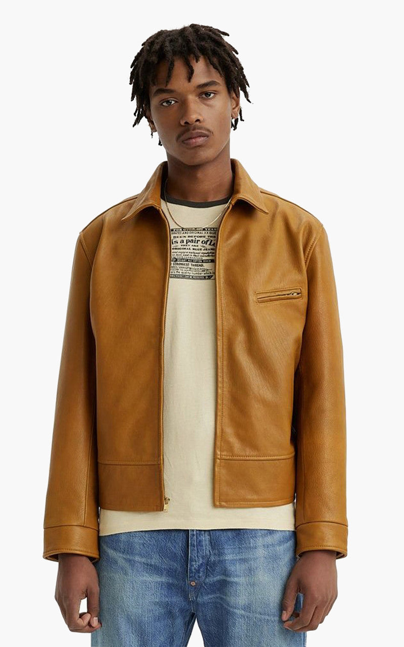 Levi's® Vintage Clothing 1940s Leather Coat Caramel