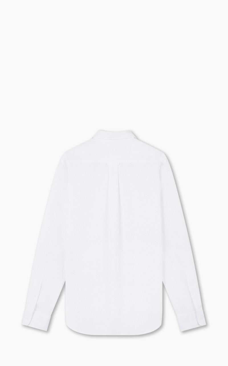 Maison Kitsuné Baby Fox Patch Classic Shirt Cotton Poplin White