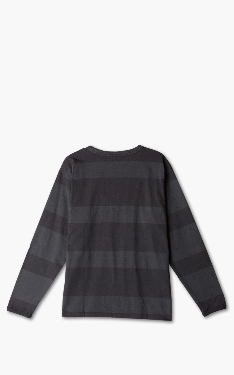 Levi's® Made & Crafted New Long Sleeve Tee Stripe Moonless Night/Dark Phantom