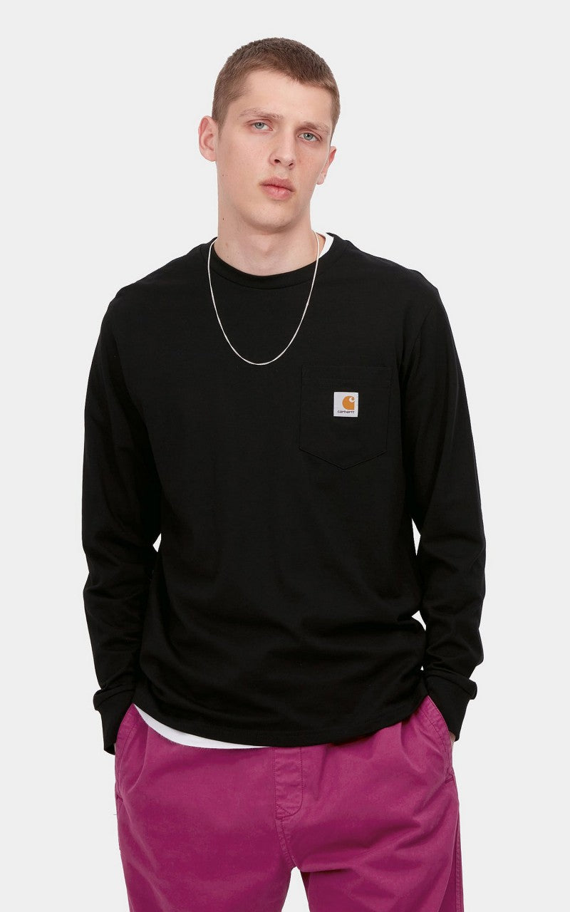 Carhartt WIP L/S Pocket T-Shirt Black