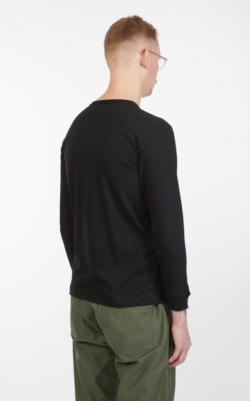 3sixteen Long Sleeve Henley Black