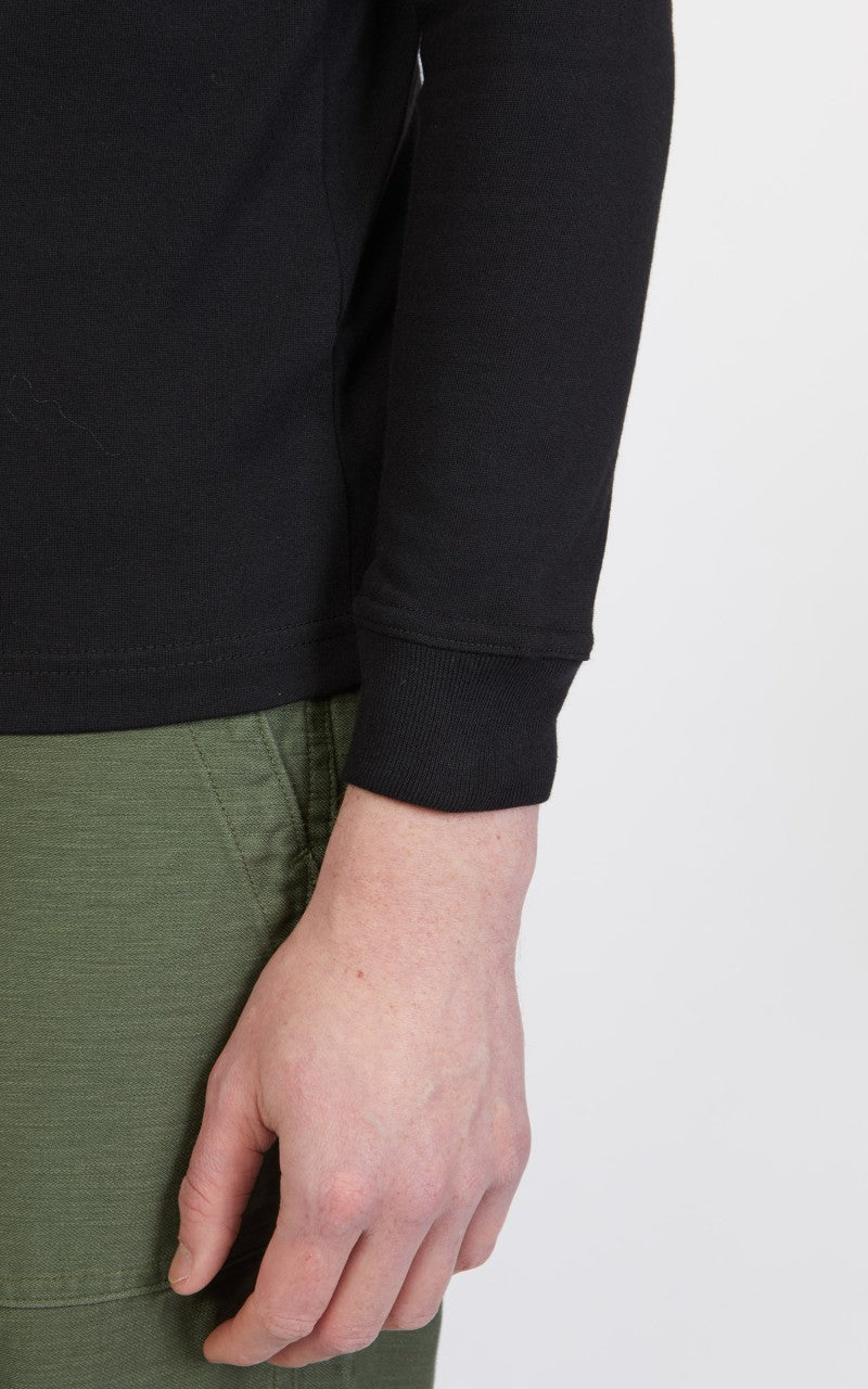 3sixteen Long Sleeve Henley Black