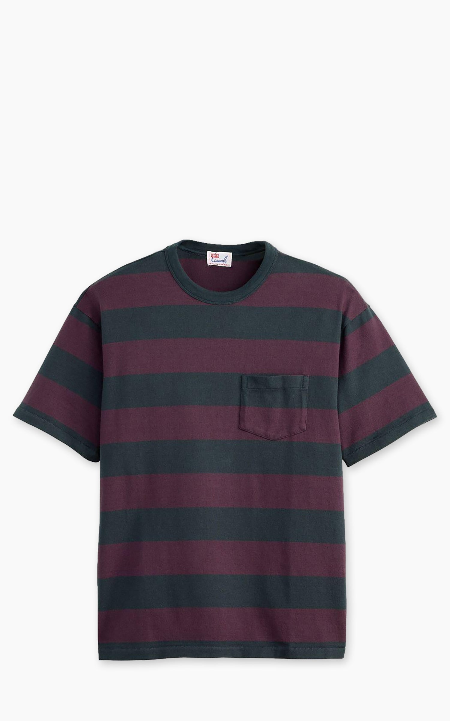 Levi's® Vintage Clothing 1960's Casuals Tee Plum Stripe