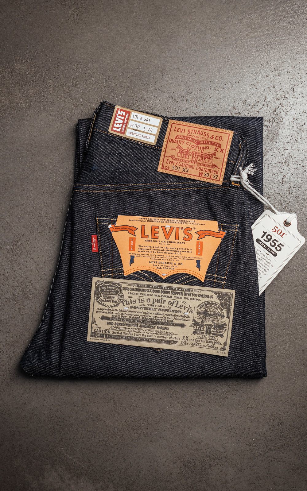 Levi's® Vintage Clothing 1955 501 Jeans Rigid Indigo