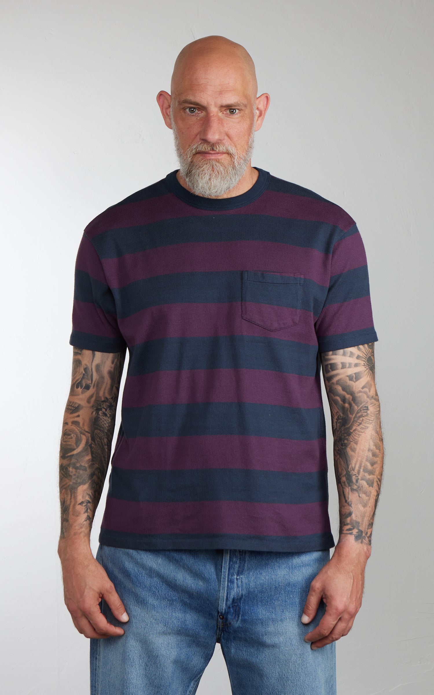 Levi's® Vintage Clothing 1960's Casuals Tee Plum Stripe