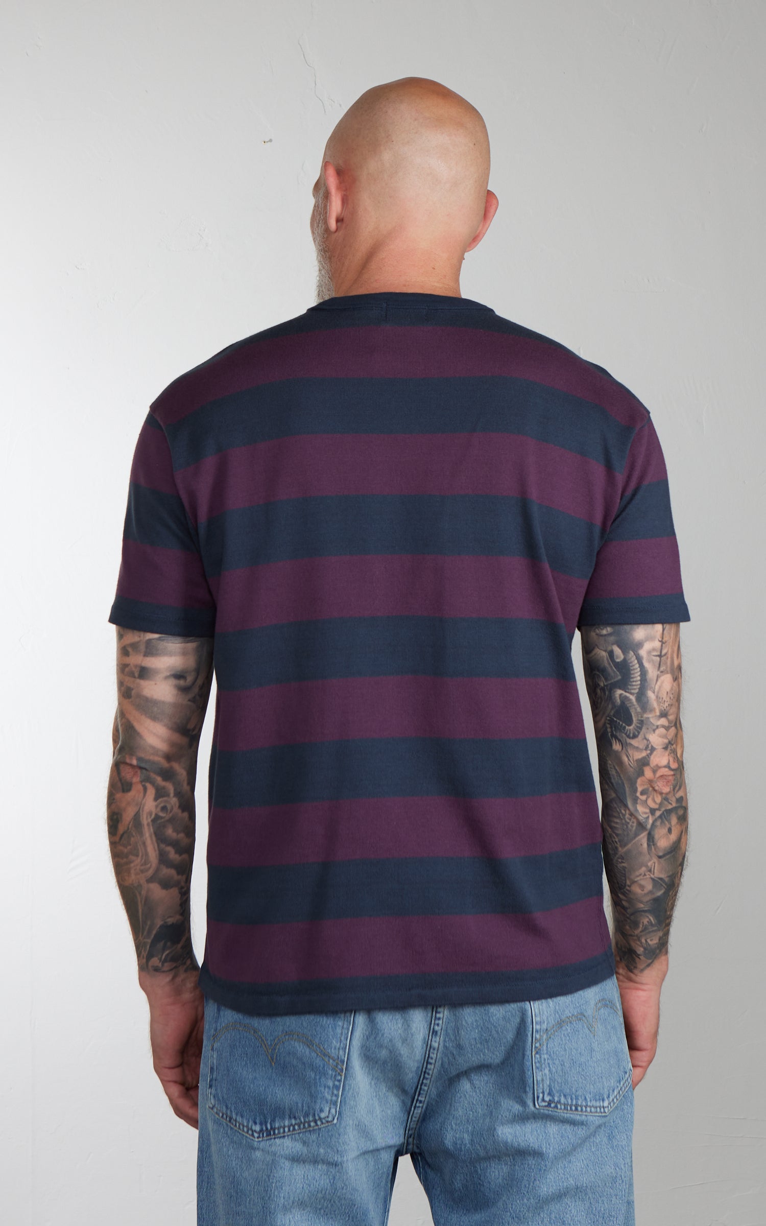 Levi's® Vintage Clothing 1960's Casuals Tee Plum Stripe