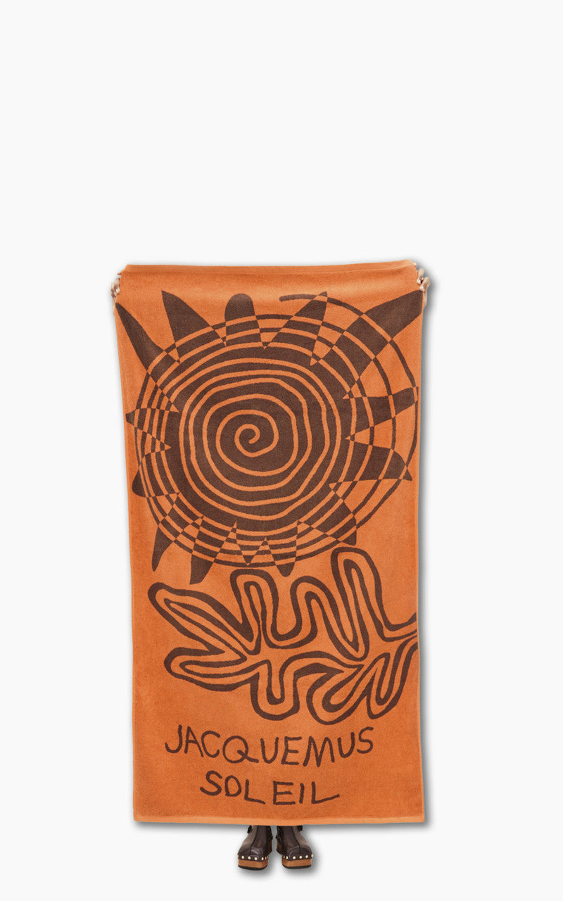 Jacquemus La serviette Soleil Spiral Sun Beach Towel Multi Orange