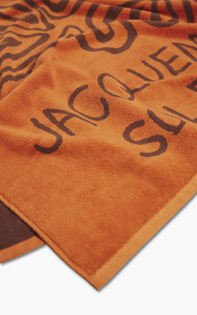 Jacquemus La serviette Soleil Spiral Sun Beach Towel Multi Orange