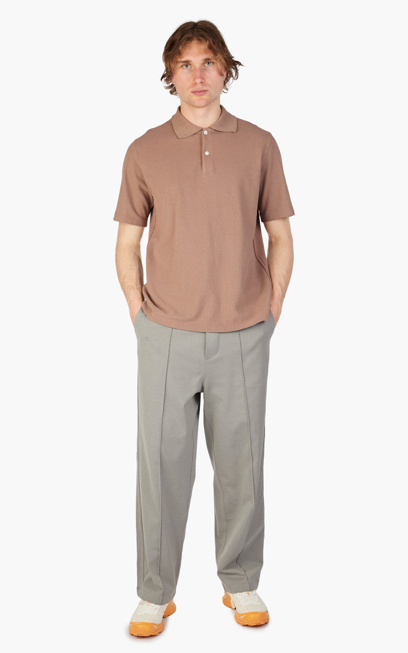 Lady White Co. S/S Two Button Polo Dried Rose