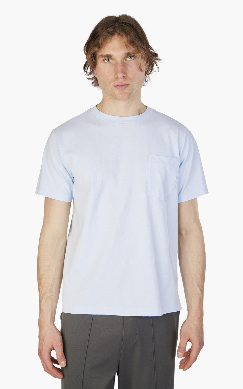 Lady White Co. Balta Pocket Tee Pale Blue