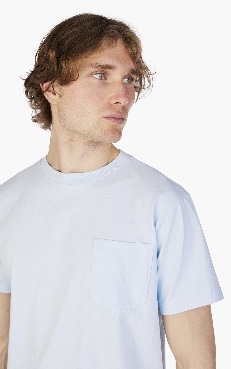 Lady White Co. Balta Pocket Tee Pale Blue