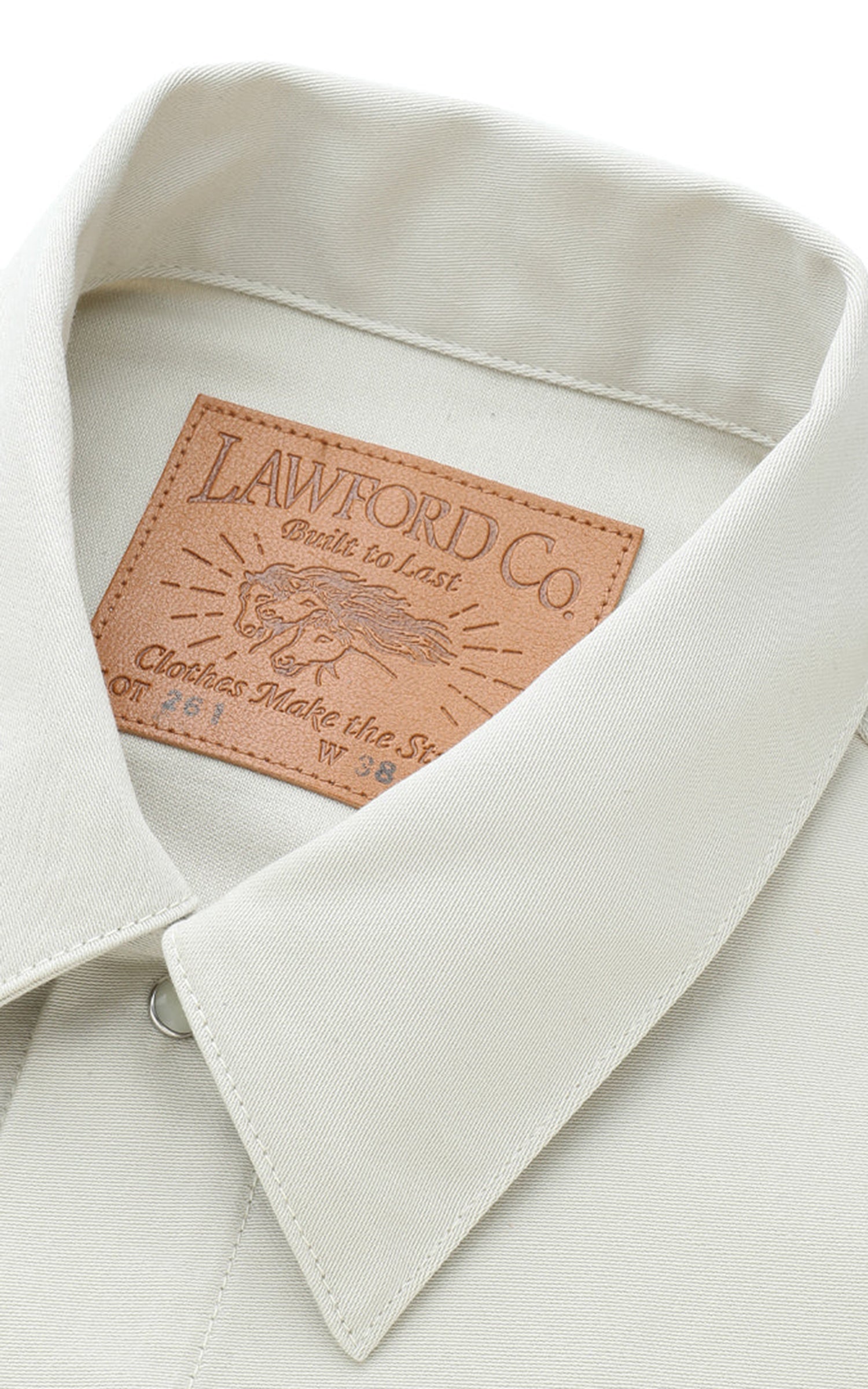 Lawford Lot.261 Western Satin Jacket "Maverick" Ivory