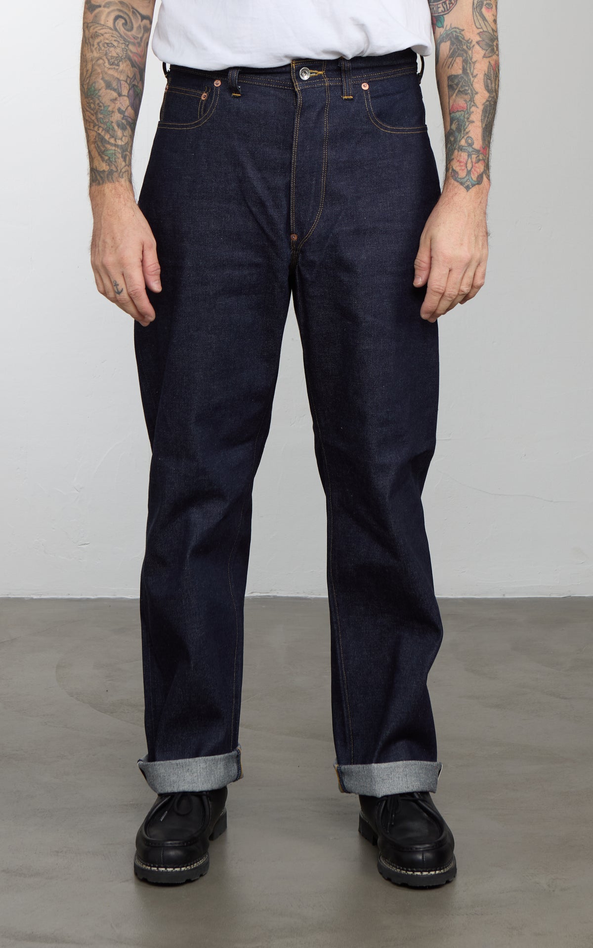 Lawford Lot.243 Buckle-Back Five Pocket Denim Pants Indigo 13.5oz