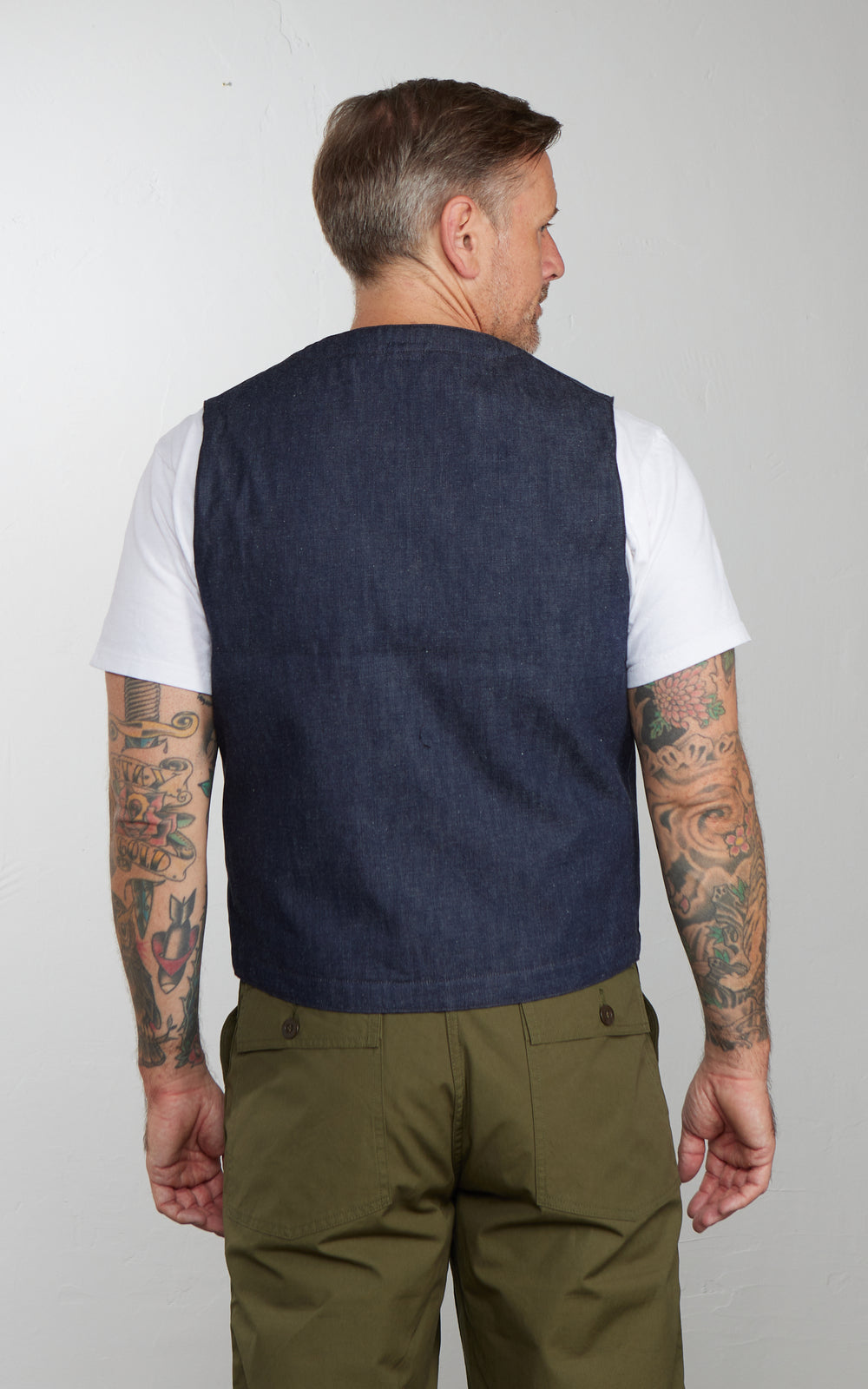 Lawford Lot.432 Blanket Lined Denim Work Vest 10oz