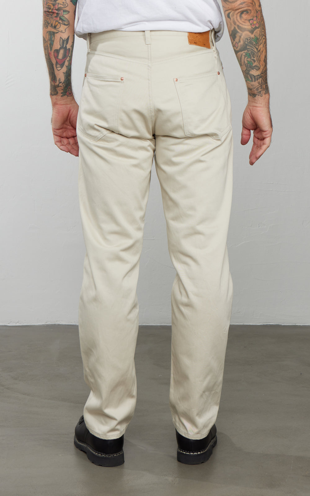 Lawford Lot.261 Satin Five Pocket Pants Ivory