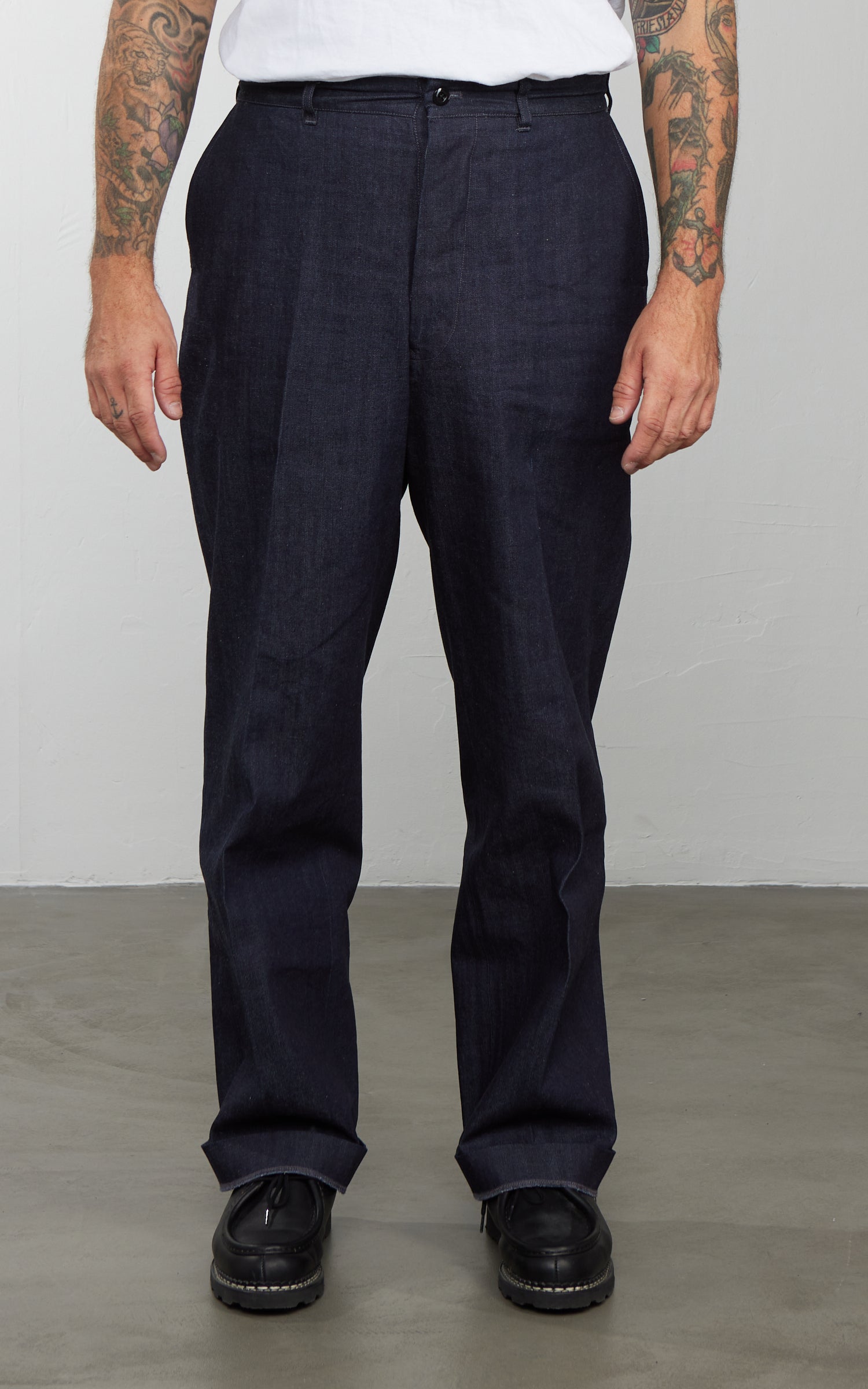 Lawford Lot.548 Denim Work Trousers Grayish Indigo 11oz