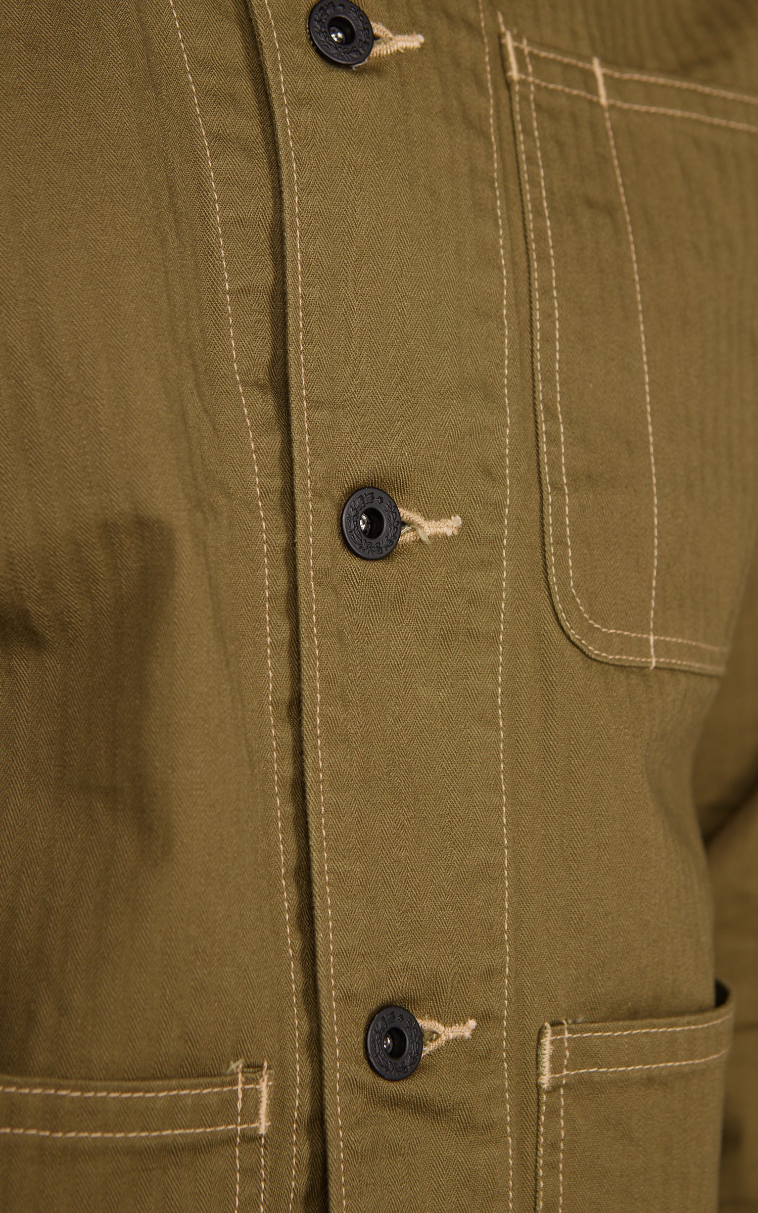 Lawford N-3 Utility Jacket Herringbone Twill Olive Drab