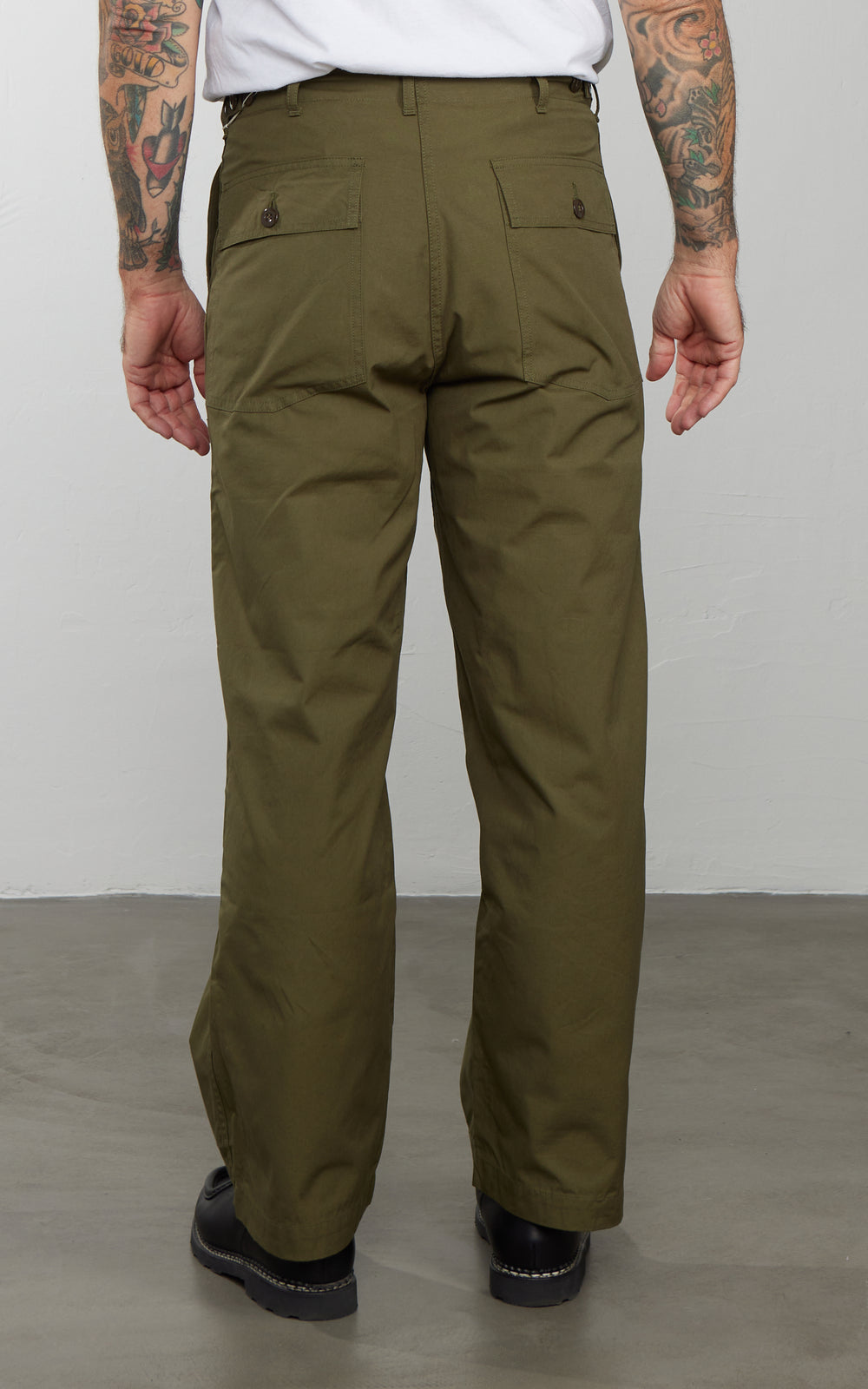 Lawford Utility Trousers Poplin Olive Drab