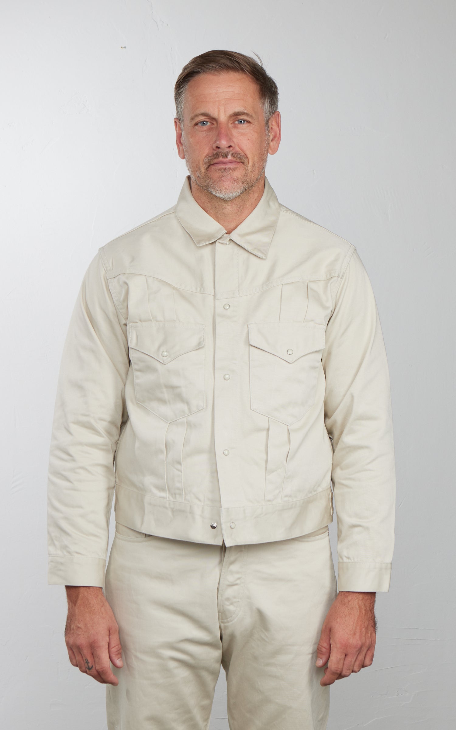 Lawford Lot.261 Western Satin Jacket "Maverick" Ivory