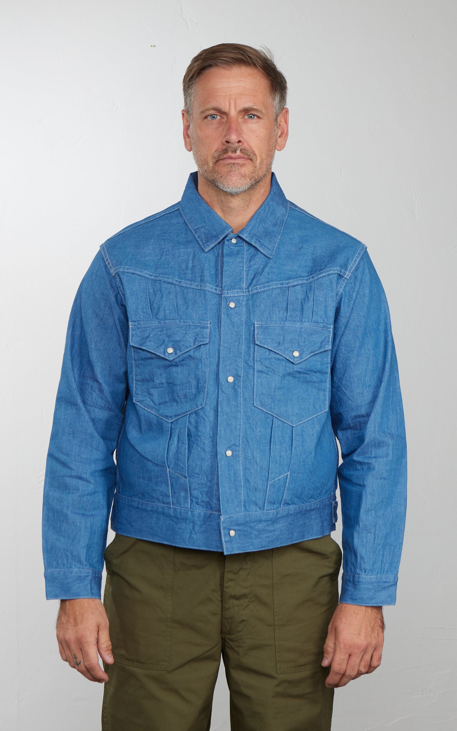 Lawford Lot.261 Western Denim Jacket "Maverick" Sax Blue