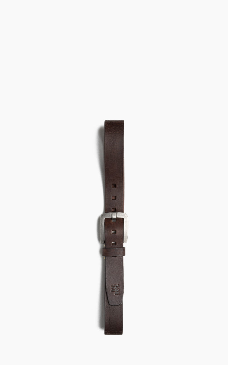 Lee 101 Leather Belt Dark Brown