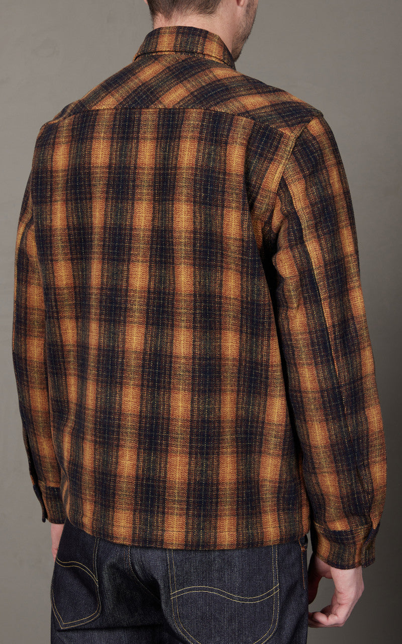 Lee 101 Wool Overshirt Sky Captain