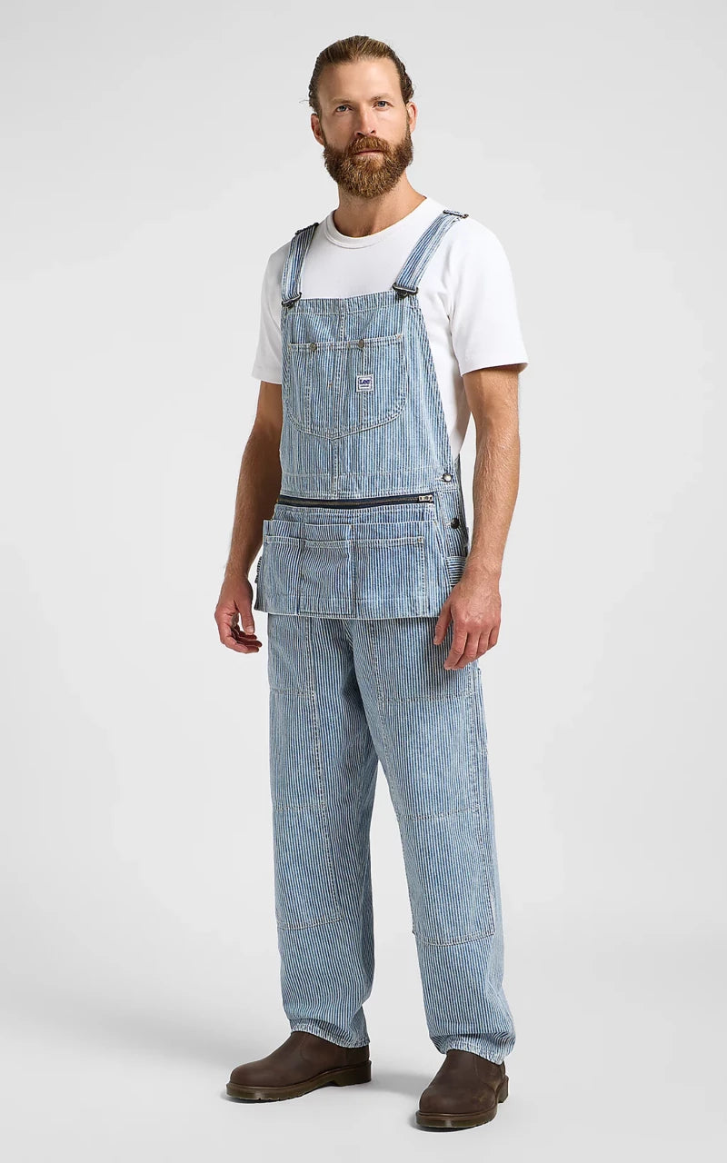 Lee 101 101 Painters Bib Overall Railroad Stripe
