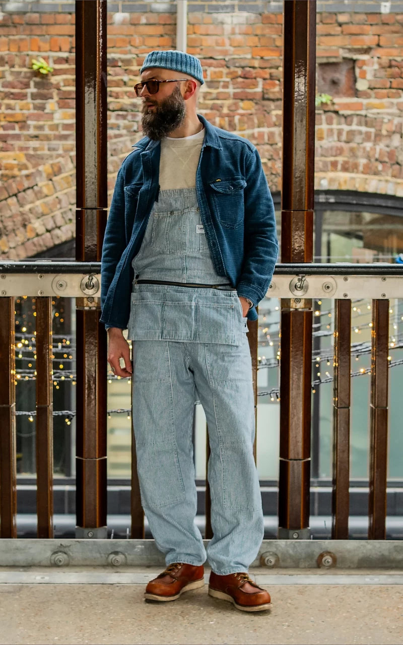 Lee 101 101 Painters Bib Overall Railroad Stripe