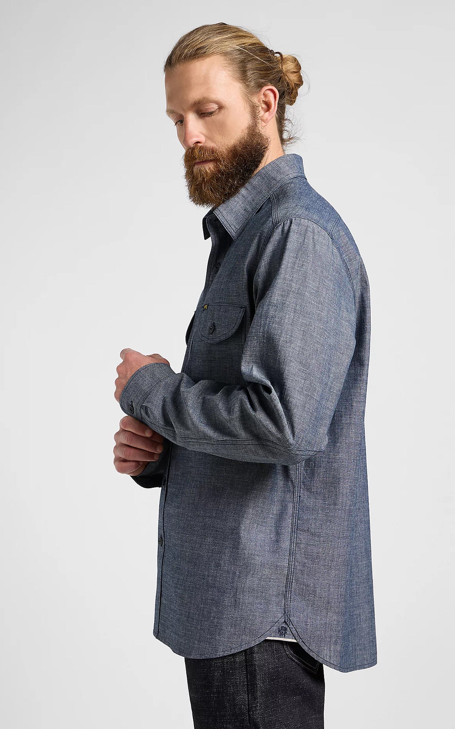 Lee 101 Heritage Workwear Shirt Dry Blue