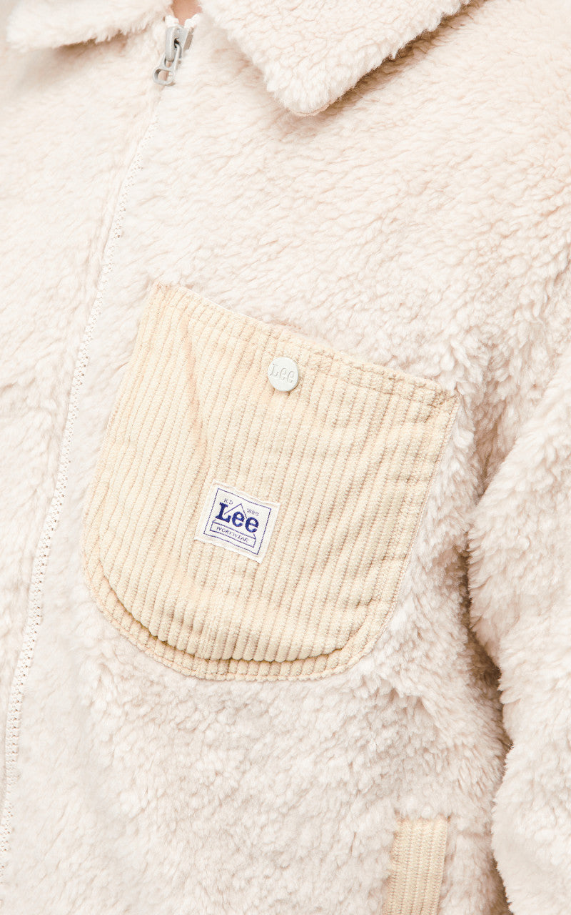 Lee 91B Sherpa Jacket Ecru