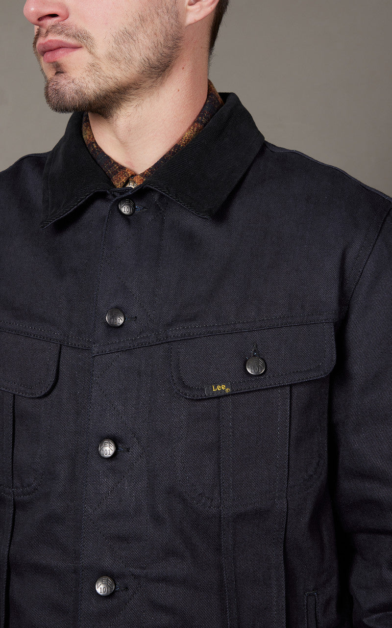 Lee 101 101 Storm Rider Jacket Blanket Lined Dry Indigo 13oz