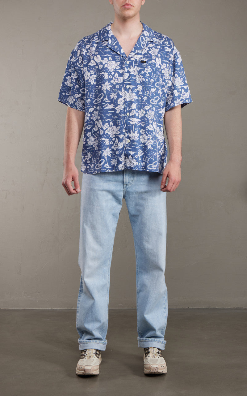 Lee Camp Shirt Surf Blue