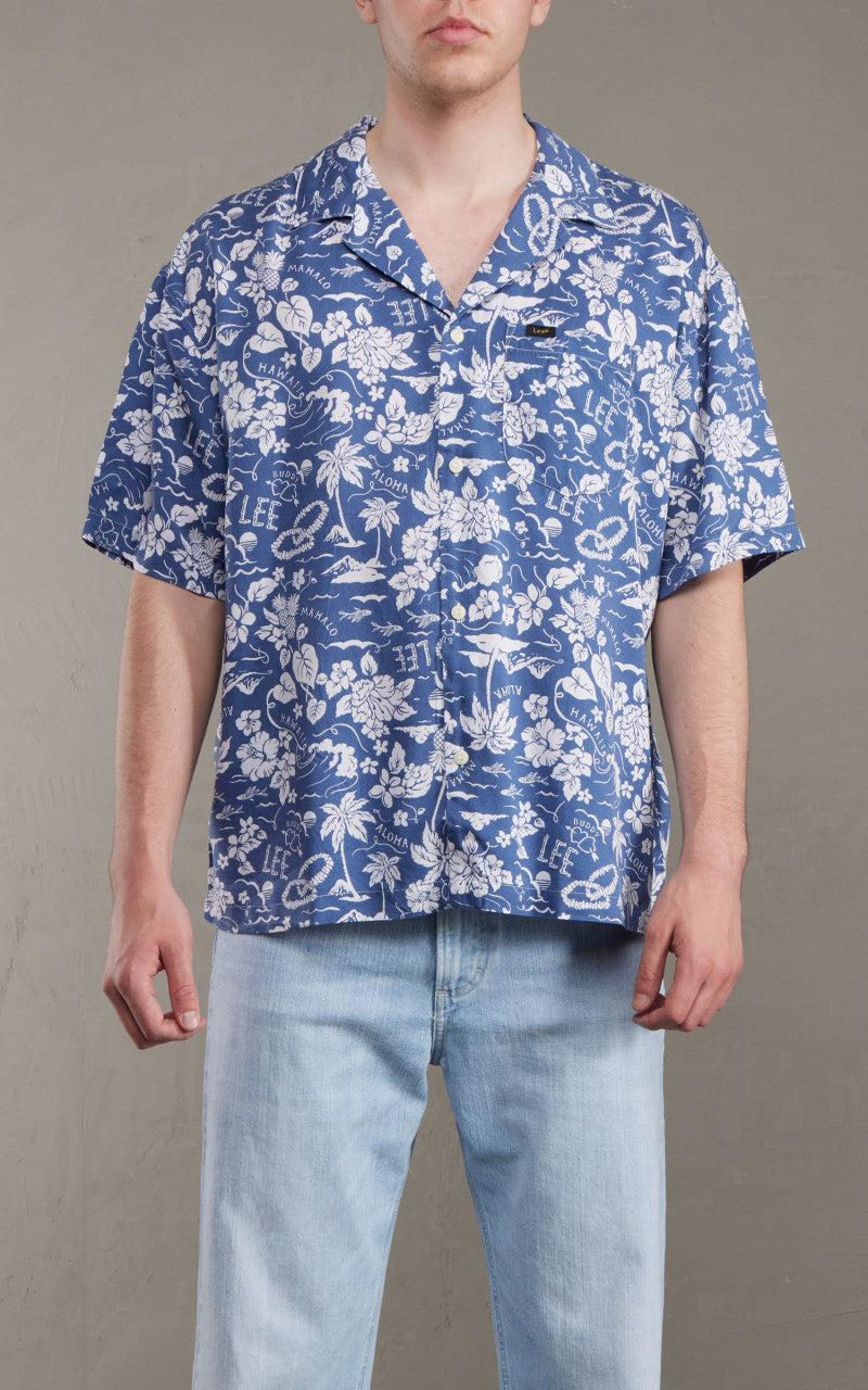 Lee Camp Shirt Surf Blue