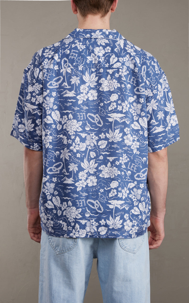 Lee Camp Shirt Surf Blue