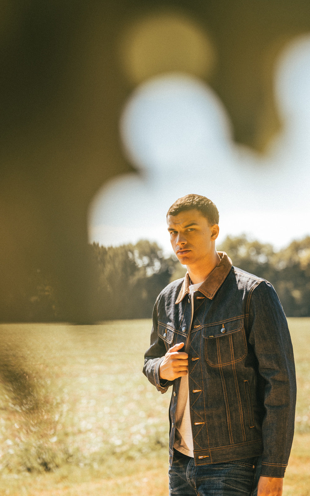 Lee 101 101 Storm Rider Jacket Blanket Lined Dry Indigo 14.75oz