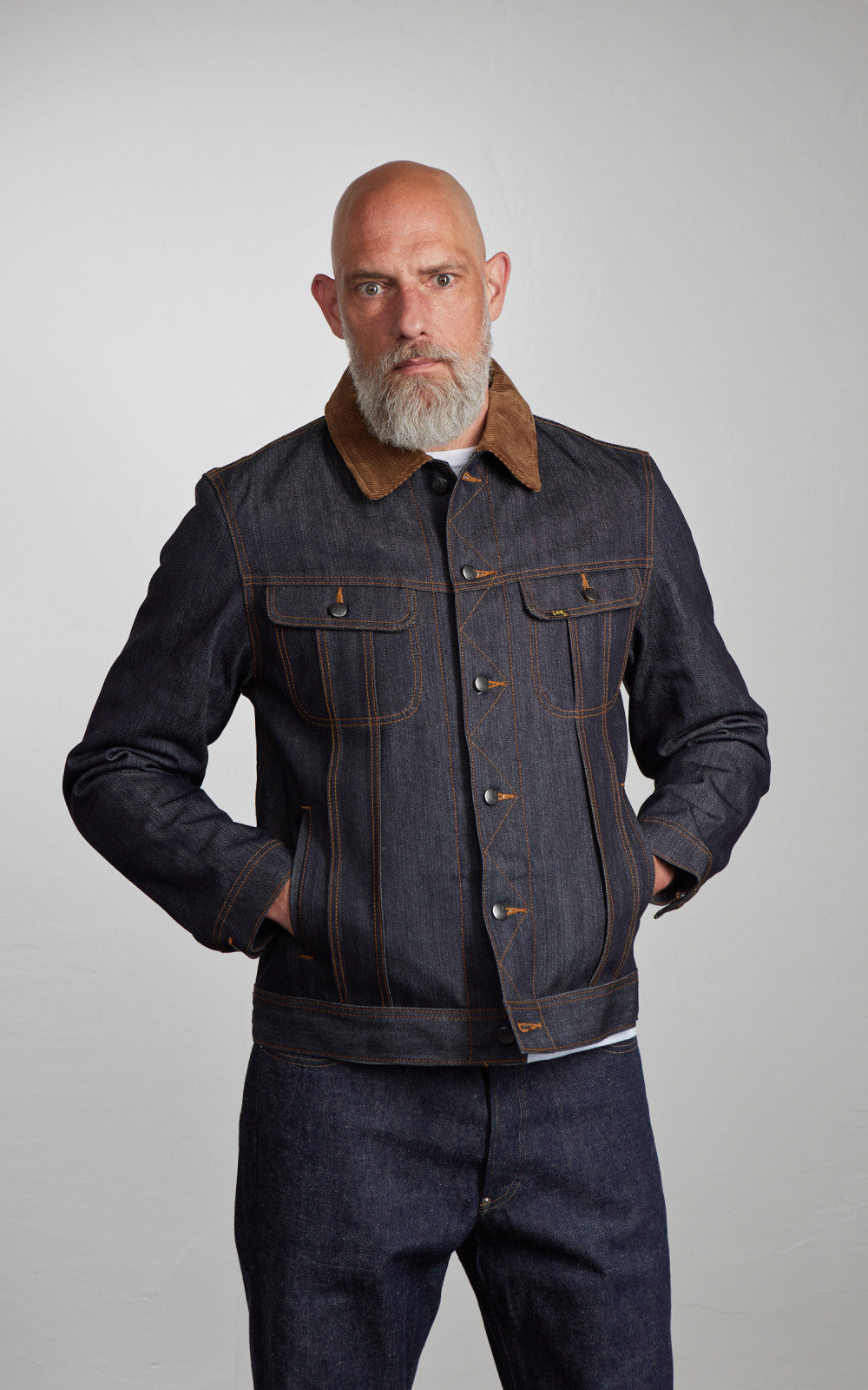 Lee 101 101 Storm Rider Jacket Blanket Lined Dry Indigo 14.75oz