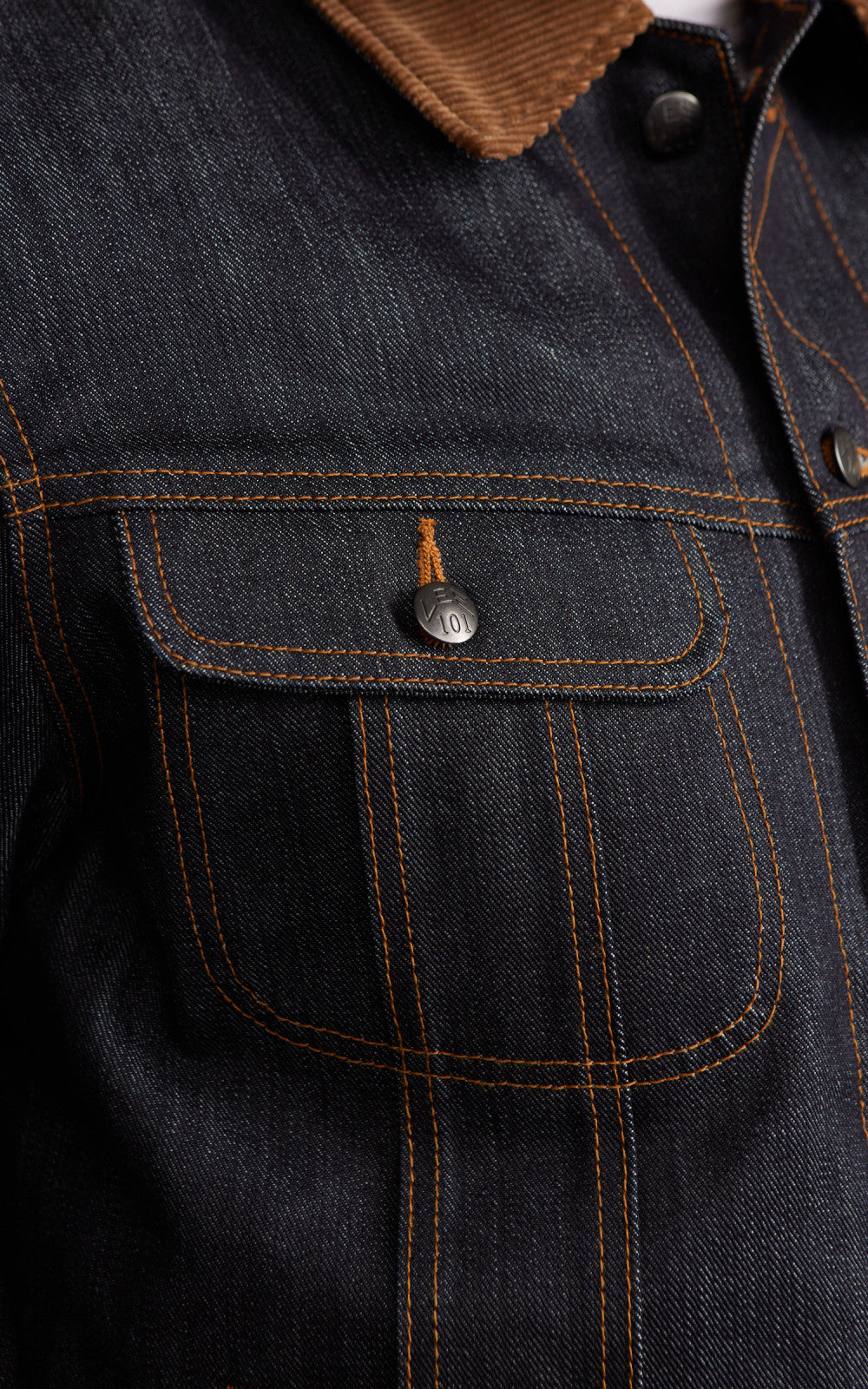 Lee 101 101 Storm Rider Jacket Blanket Lined Dry Indigo 14.75oz