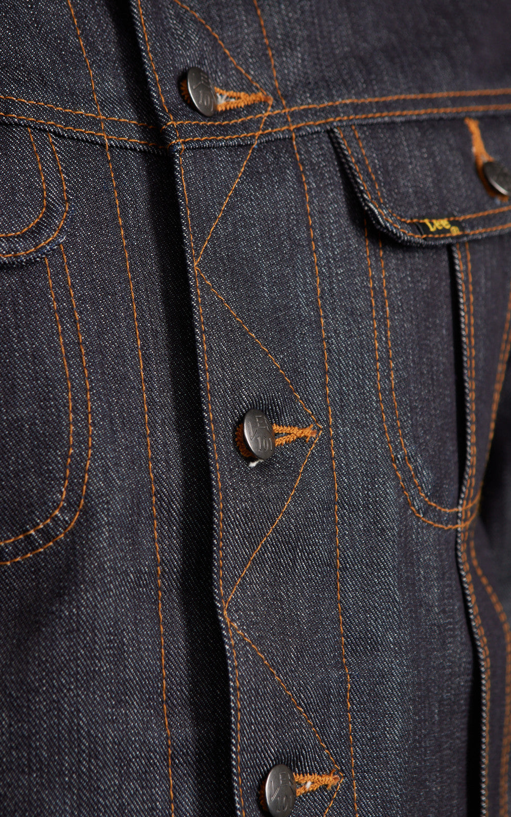 Lee 101 101 Storm Rider Jacket Blanket Lined Dry Indigo 14.75oz