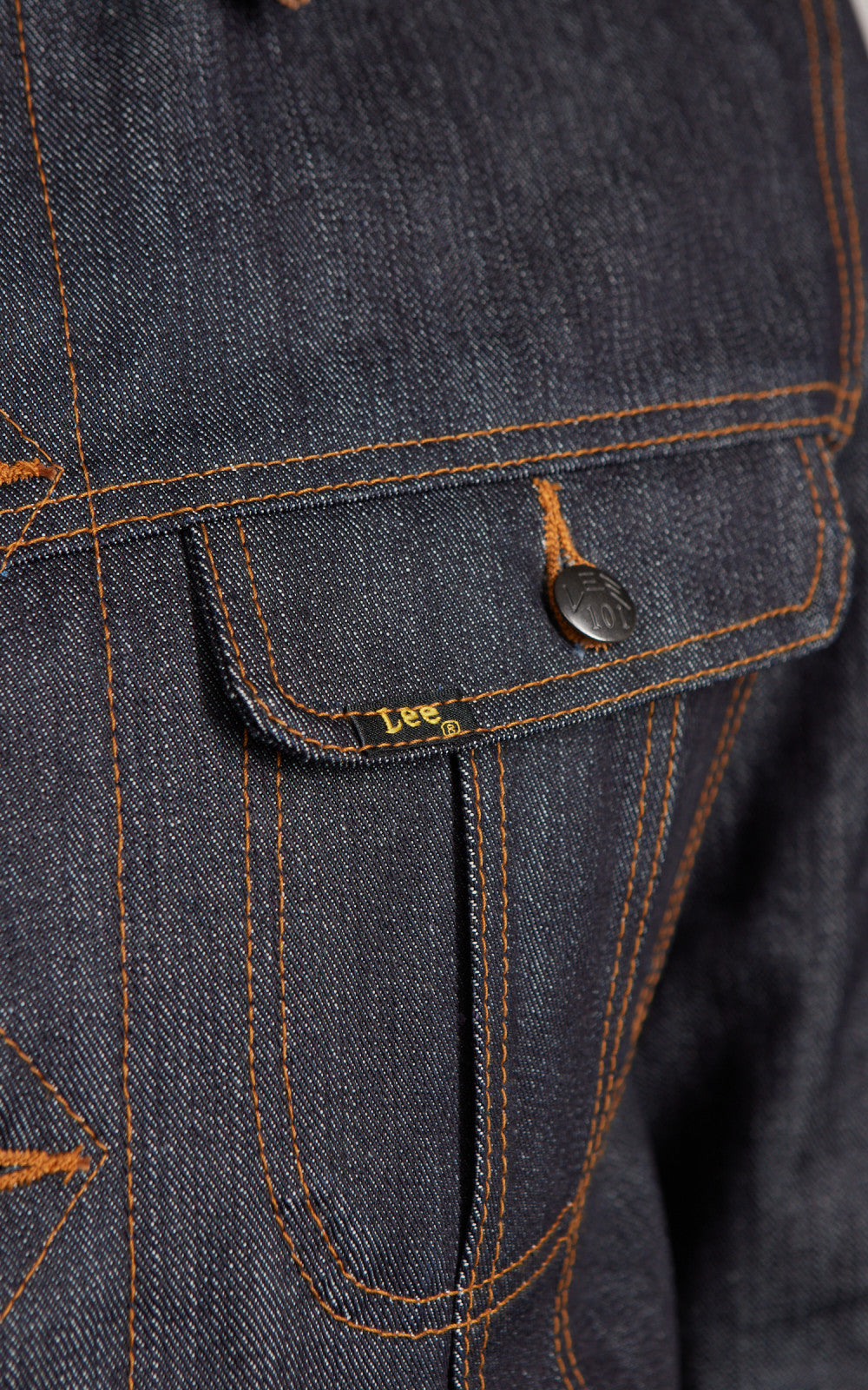 Lee 101 101 Storm Rider Jacket Blanket Lined Dry Indigo 14.75oz