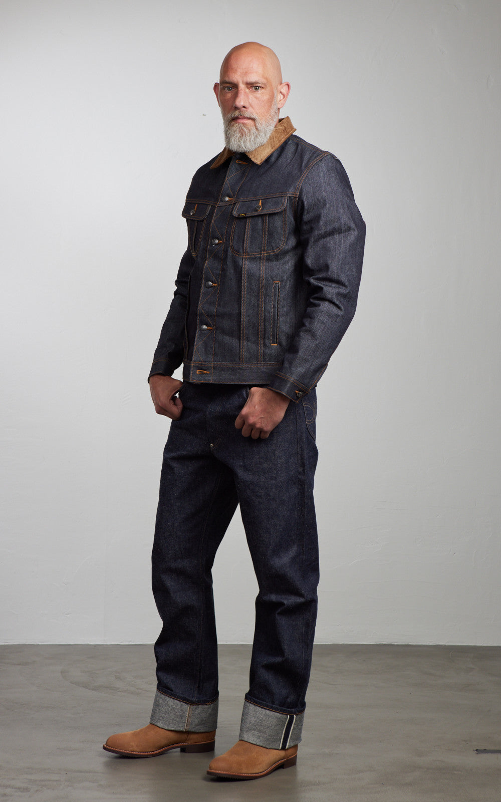 Lee 101 101 Storm Rider Jacket Blanket Lined Dry Indigo 14.75oz