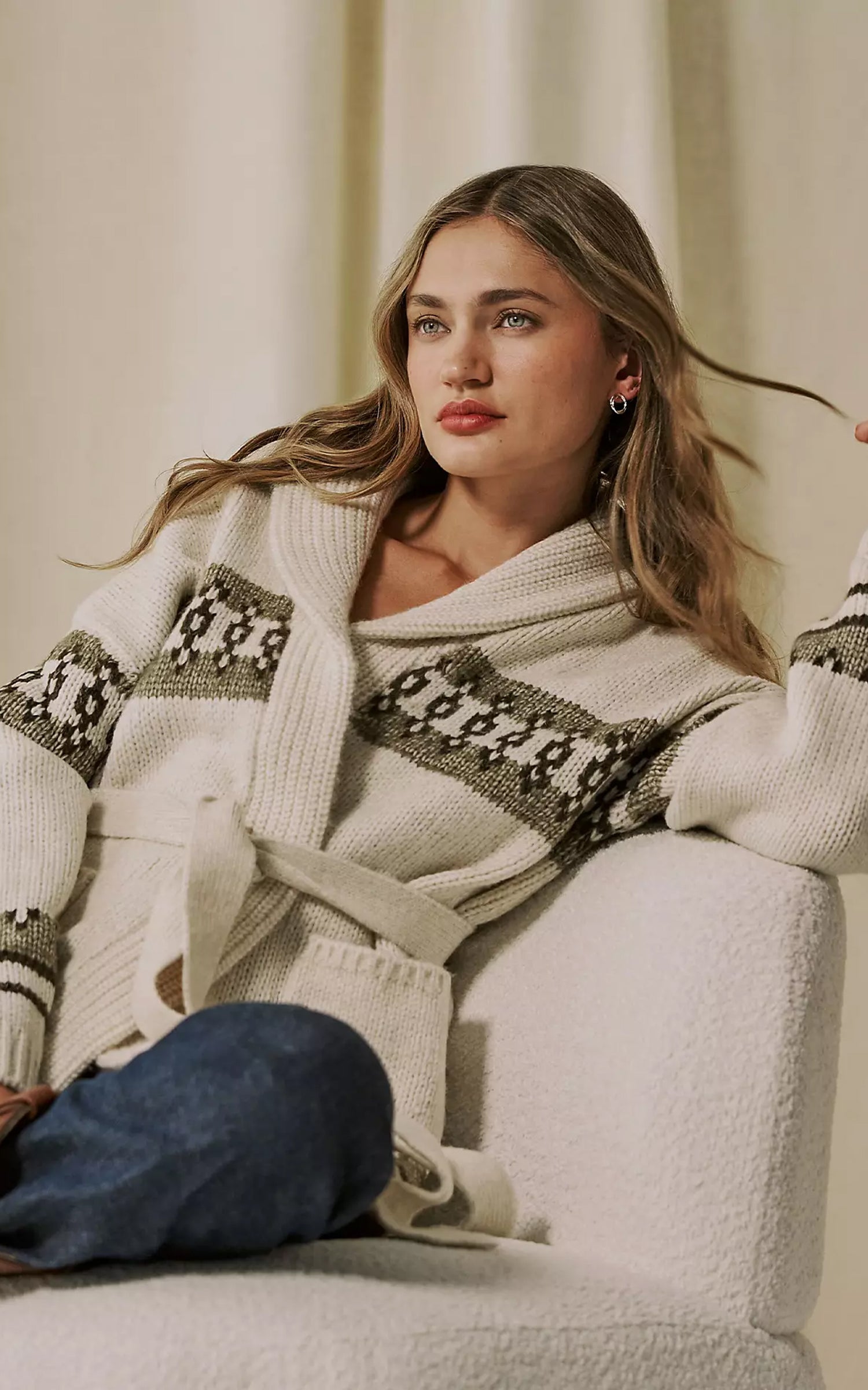 Lee x Marilyn Sweater Cardigan Turtledove Heather