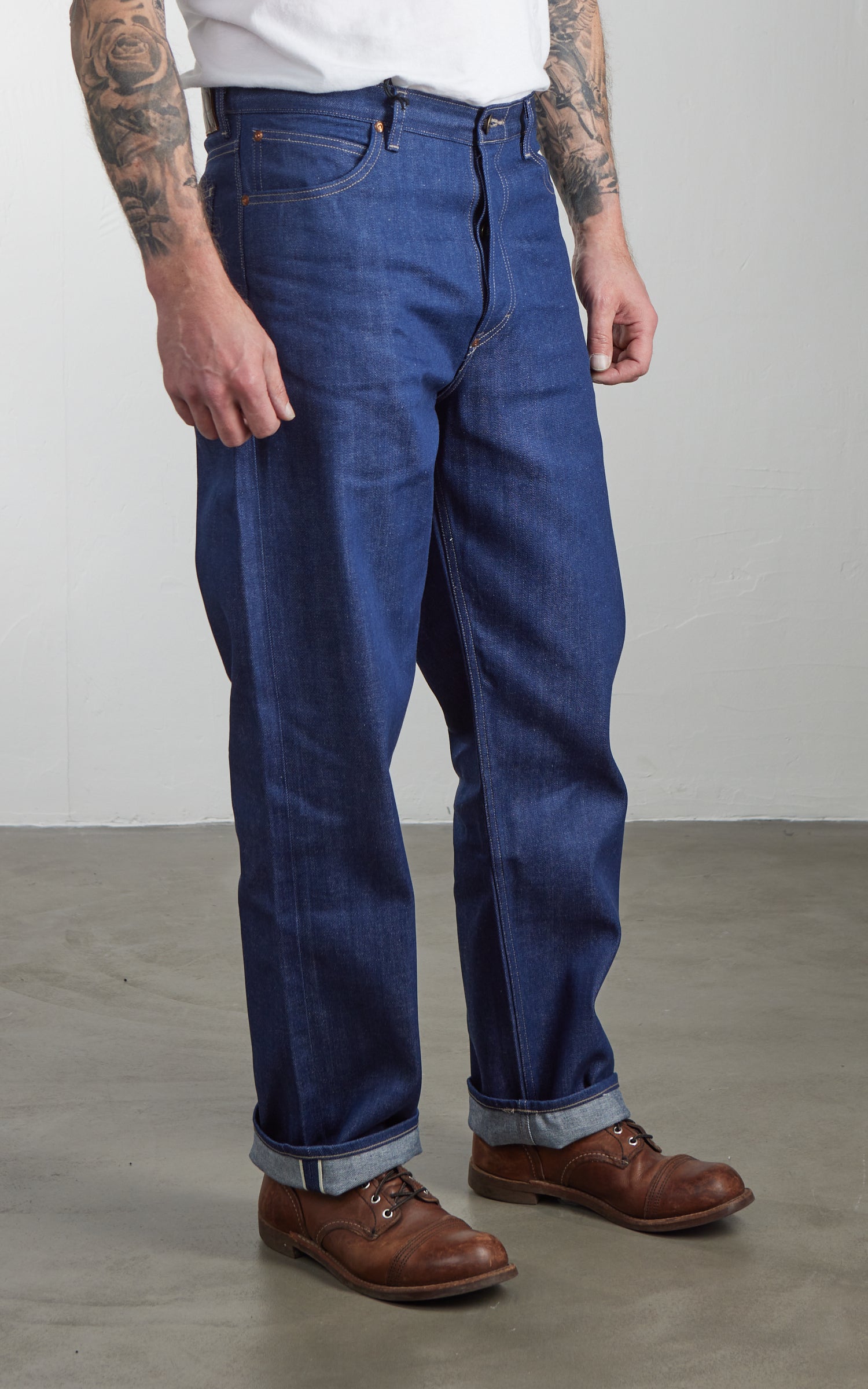 Lee 101 101 50's Rider Relaxed Jean Dry Red Cast Indigo